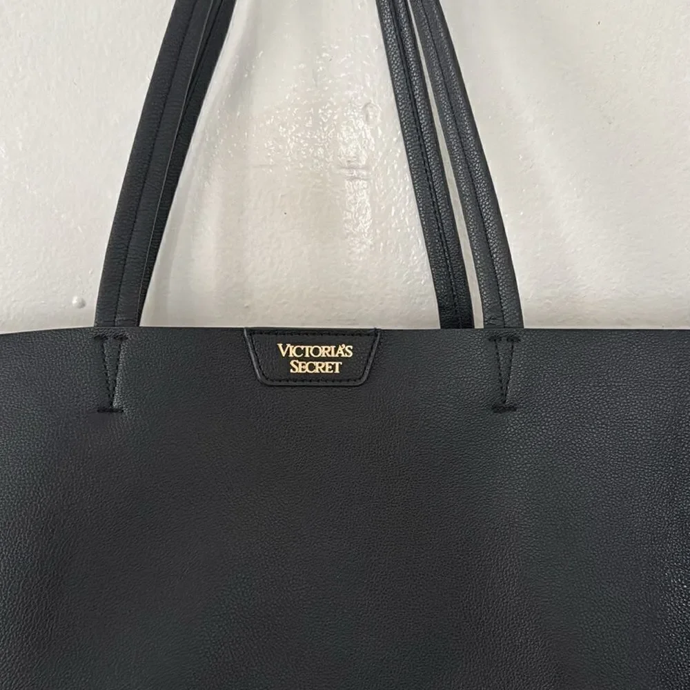 Victorias Secret Tote Bag Faux Leather EUC
